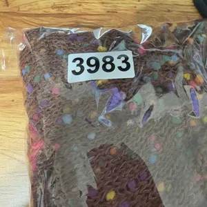 Judith‎ March Women Sweater M Brown Multicolor Popcorn Knit Boho Retro Y2K Indie thumbnail 6