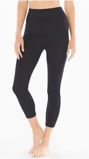 Soma black slimming crop leggings NWT thumbnail 1