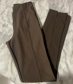 Wet Seal Brown Ribbed Flare pants thumbnail 3