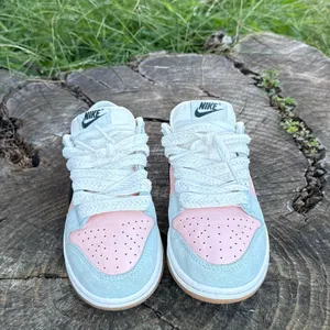 ***Nike Dunk Low Glacier Blue Black Arctic Orange White | HJ7341 474 Women's size 6.5 thumbnail 2