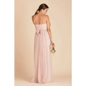 Birdy Grey NWT Christina Convertible Vintage Blush Pink Tulle Maxi Dress thumbnail 3