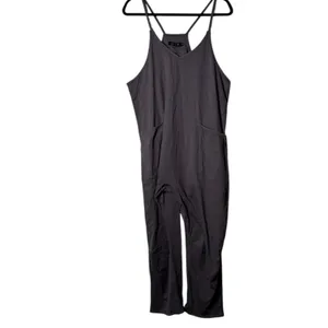 M Jumpsuit One piece Overall Lounge Sleeveless Dark Grey Women's thumbnail 2