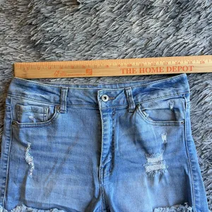 WAX JEAN, LOS ANGELES, Large BLUE DENIM CUT OFF SHORTS, JR'S WAIST thumbnail 5