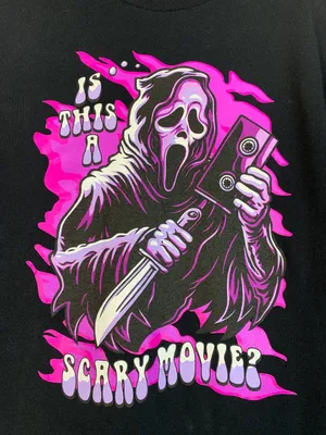 Ghost Face Scary Movie cotton T Shirt size M thumbnail 2