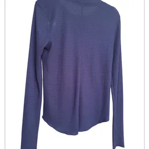 Zenana Light Navy Long Sleeve Henley Top thumbnail 3