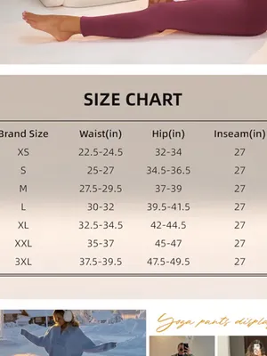Thick Fleece Lined Leggings Tummy Control High Waisted Workout Thermal. Size L thumbnail 3