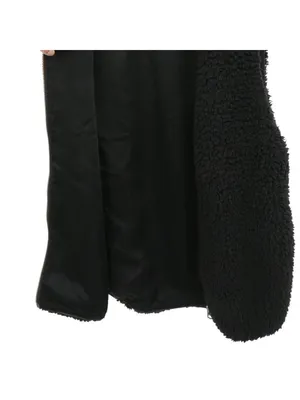 Aritzia Wilfred Chatou Black Shearling Vest S Sleeveless Zip Up Soft Teddy Small thumbnail 6