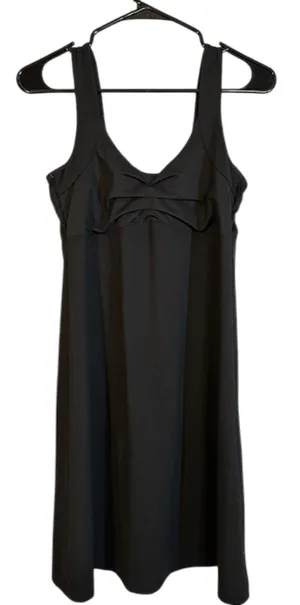 Alpine Design Black Sleeveless Ruched Front Knee Length Dress Women Sz S thumbnail 1
