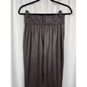 Brochure Walker Brown Faux Leather Juniper Straight Leg Crop Pants Sz.S thumbnail 6
