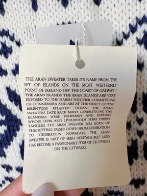 Original Aran Co Women Fair Isle Crew Neck Aran Sweater M cream 100% Merinowool thumbnail 4