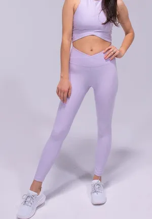Playground Active Laguna‎ Crossover Legging Lavender Purple Size L thumbnail 1
