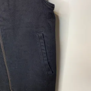 Forever 21 Black Denim Overall Dress Sz Small thumbnail 7