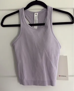 Lululemon Size 4 Ebb to Street Cropped Racerback Tank Top thumbnail 2