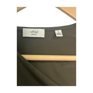 Wilfred Aritzia Top Womens Small Green Ruched Asymmetrical Fitted Modern Sexy thumbnail 3