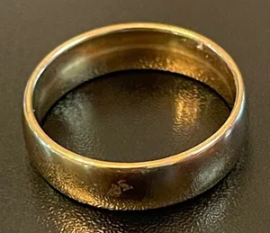 6mm gold stainless steel ring thumbnail 1