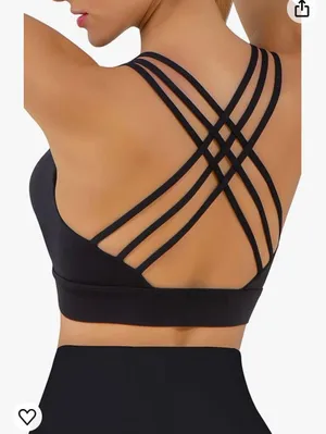 Botel Sports Criss Cross Back Strap Bras for Women, Comfort Support Bra thumbnail 1