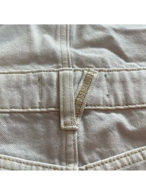Free people We The Free Sunkissed Off White Denim Short Overalls Romper Size 4 thumbnail 11
