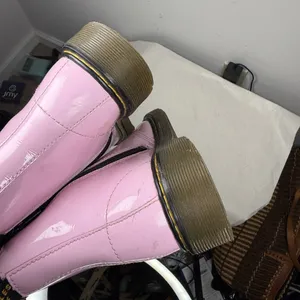 Dr.Martens 1460 Patent Leather Lace Up Boots Pale Pink Women Sz 5 Big kids 6.5 thumbnail 8