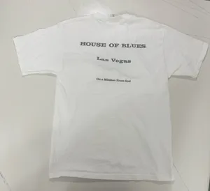 Vintage House Of Blues Las Vegas Blues Brothers T Shirt On A Mission From God L thumbnail 3