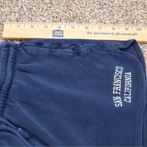 J Galt Waffle Knit‎ Shorts Womens Small Navy Blue San Francisco California thumbnail 8