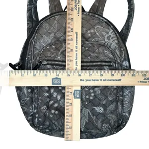 Vera Bradley Cloud Gray Paisley Print Quilted Fabric Backpack‎ thumbnail 7
