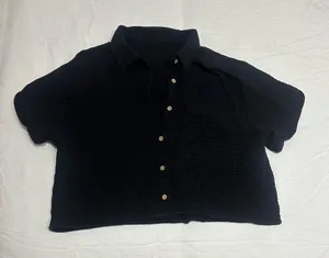 Button down top Black thumbnail 1