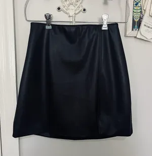 Hollister Black Leather Mini Skirt thumbnail 3