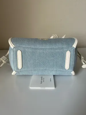 Kate Spade Stash Denim Floral Small Carryall Bag thumbnail 5