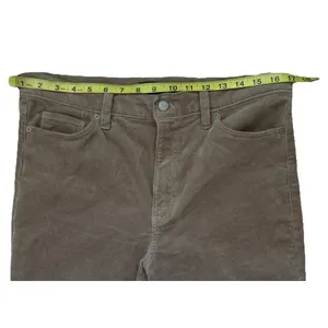 Banana Republic Women's High‎ Rise Straight Leg Tan Corduroy Pants Size 30 thumbnail 8