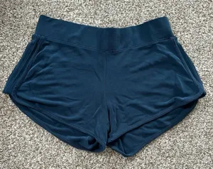 Athleta Blue Teal Short Shorties Athleticwear Athleisure Comfy Casual Workout thumbnail 1
