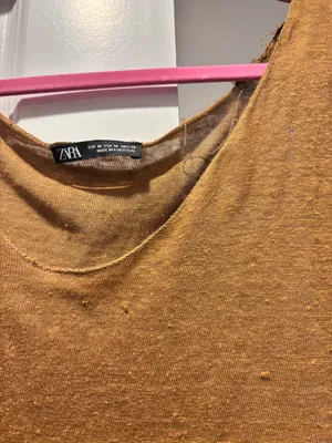 Tan ZARA Top Crop thumbnail 2