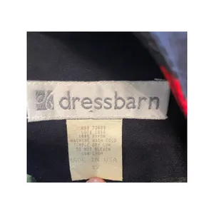 Dressbarn Vintage Black Red Floral Maxi Dress USA‎ 12 Dark Romantic Grunge 90s thumbnail 5