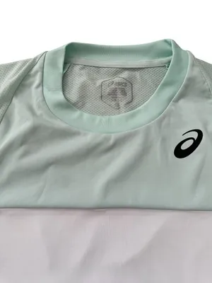 ASICS Women’s Mint Green Jersey Short Sleeve Top Size Large thumbnail 5