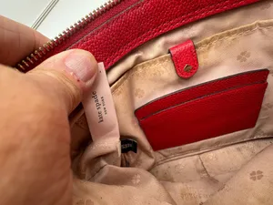 Kate Spade New York Red Pebbled Leather Crossbody Shoulder Bag Purse Dust Bag thumbnail 2