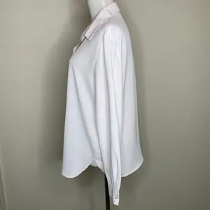 Mango Pale Pink Chiffon Blouse Sz 10 thumbnail 3