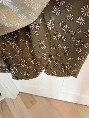 Altar'd State Olive Green Daisy skort Dress thumbnail 5