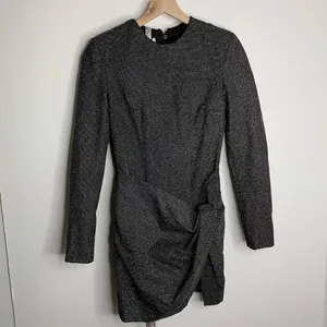 House of CB Gisella Mini Longsleeve Beaded Dress Womens New Small thumbnail 3