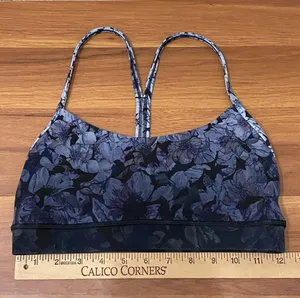 Athletica Flow Y Bra Nulu Light Support Nightfall Blossom Multi Size 6 thumbnail 5