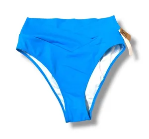 Victoria's Secret PINK‎ NWT Bikini Bottom Women's Small Blue High Waist Swim thumbnail 1
