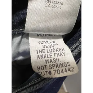 MOTHER The Looker Ankle Fray Jeans Hot Springs Size 25 thumbnail 8