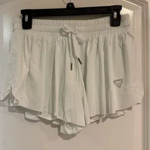 White Flowy Athletic Shorts Amazon thumbnail 1