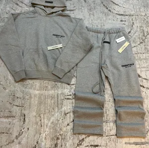 Essential Dark Oatmeal Fear of God Hoodie and sweatpants X small thumbnail 1