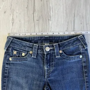 True Religion Lone Star Legging Denim Skinny Jeans Crystal Logo 24 thumbnail 7