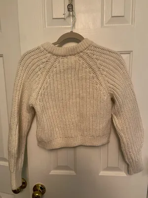 H&M Sweater Cropped White thumbnail 2