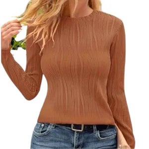 Zessica pumpkin spice colored stretchy top! Great for fall and in winter! thumbnail 6