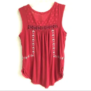 ‎Free People embroidered tank top XS thumbnail 2