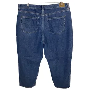 American Eagle Mom Jeans Women's Size 18 Blue Medium Wash‎ High Rise Stretch thumbnail 3