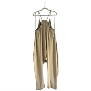 Free People Movement Hot Shot Mocha Latte Jumpsuit Oversize Loungewear thumbnail 4