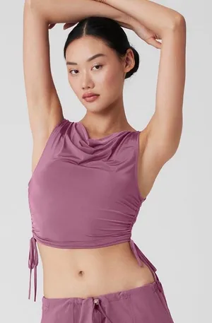 Alo yoga standout cowl tank size small thumbnail 1