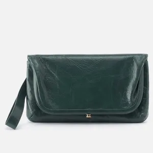 HOBO‎ LAUREN CLUTCH LEATHER WRISTLET WALLET Sage Henna Luxury Leather, NWT thumbnail 11